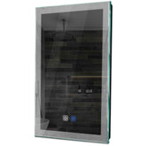 Specchio LED Verticale | Pulsanti touch | Funzione anti-appannamento | Luce bianca fredda - Reyze Serie Simetria Modello 4